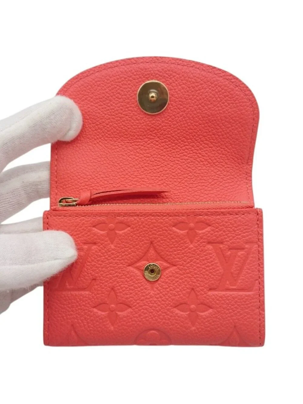 Louis Vuitton Porte Monnaie Rosalie Compact Wallet Pink Gift